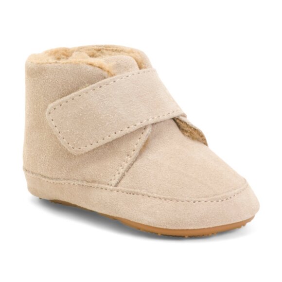 NEW  OLD SOLES Unisex Suede Shoofly Booties for Baby Toddler 1225 3m2 - Picture 2 of 3
